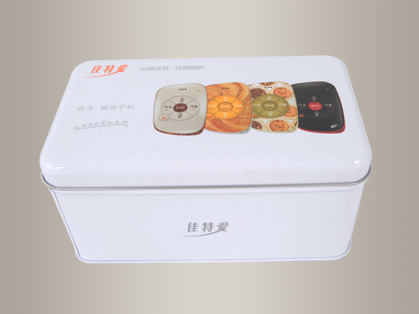 極簡手機(jī)包裝鐵盒,馬口鐵手機(jī)盒160*96*76mm