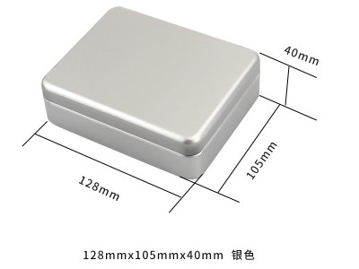 128×105×40mm長方形馬口鐵盒 喜糖餅干禮品盒包裝收納空鐵罐