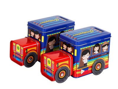 182x78x98mm食品包裝鐵盒 汽車(chē)形狀車(chē)仔罐糖果收納