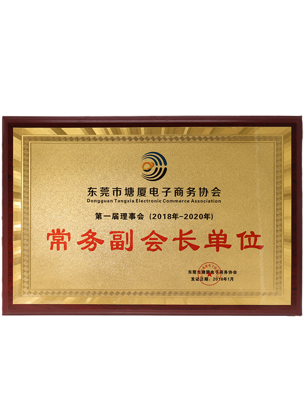 業(yè)士鐵盒東莞常務副會長證書